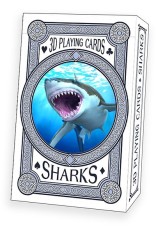 PLAYING CARDS -24 Deck Shark Card Display - FILLED