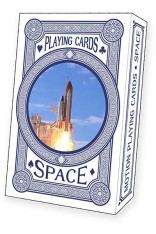 PLAYING CARDS -24 Deck Outer Space Card Display - FILLED