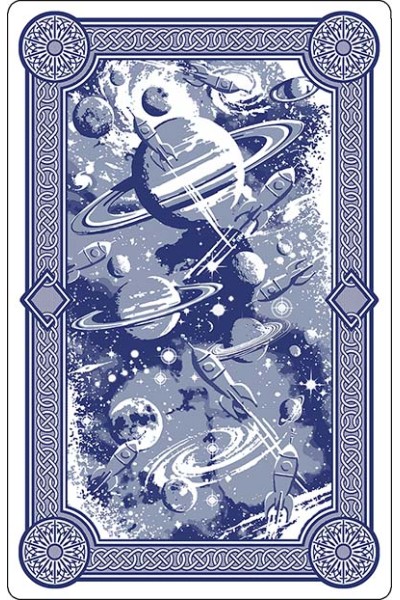 PLAYING CARDS -24 Deck Outer Space Card Display - FILLED